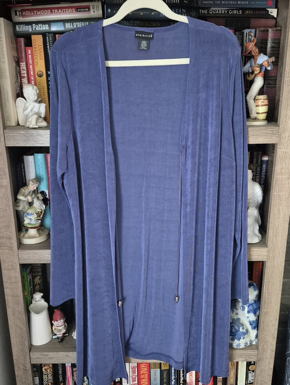 Citiknits Open-Front Lightweight Cardigan — Royal Blue